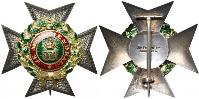 LUXEMBOURG, Ordre de la Couronne de chêne, plaque de grand officier (64 mm), ave...