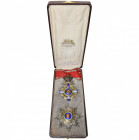 ROUMANIE, Ordre de l’Etoile, ensemble de grand officier à titre militaire en temps de paix, 2e modèle, 1932-1947 (plaque de 90 mm en argent, repercée,...
