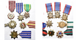 lot de 13 décorations: 6 syriennes et 7 irakiennes.