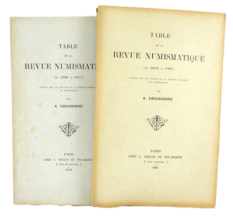Indexes of the Revue Numismatique

Dieudonné, A. TABLE DE LA REVUE NUMISMATIQU...