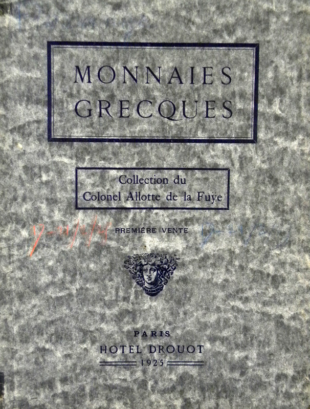 The Allotte de la Fuÿe Sales

Florange, Jules, and Louis Ciani. MONNAIES GRECQ...