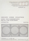 Busso Peus Catalogues

Peus Nachf., Dr. Busso. NUMISMATIC SALE CATALOGUES. Includes: Catalogues 17–38 bound in two matching volumes; Catalogues 274,...