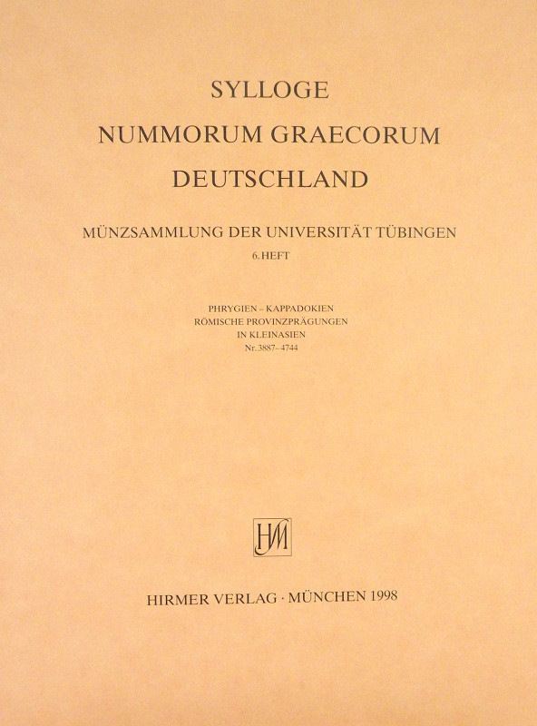 SNG Germany: Tübingen 1–6

Sylloge Nummorum Graecorum. SYLLOGE NUMMORUM GRAECO...