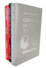 German Talers

Davenport, John S. GERMAN TALERS 1700–1800. London, 1965 second edition. 8vo, original red leatherette lettered in silver. 416 pages;...