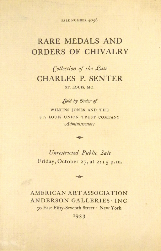 The Charles P. Senter Collection

Raymond, Wayte. EARLY AMERICAN HISTORICAL ME...