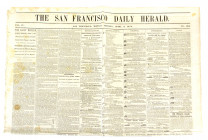 The Day the Mint Opened

San Francisco Daily Herald. COMPLETE ISSUE OF A SAN FRANCISCO NEWSPAPER, WITH NUMISMATIC CONTENT, PUBLISHED ON THE DAY THE ...