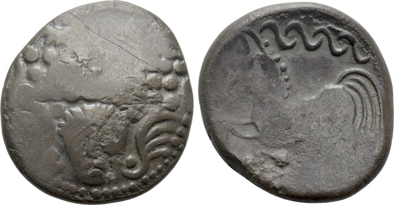 CENTRAL EUROPE. Noricum. Didrachm (2nd-1st centuries BC). "Frontalgesicht" type....