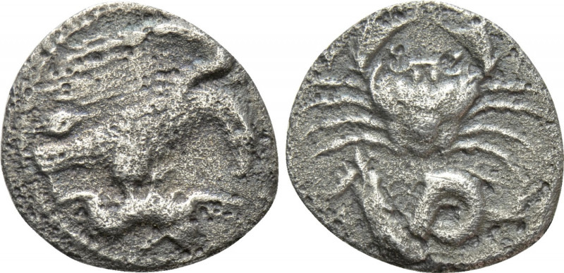 SICILY. Akragas. Hemidrachm (Circa 420-410 BC). 

Obv: Eagle standing right, d...