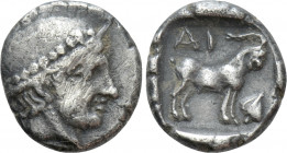 THRACE. Ainos. Diobol (Late 5th century BC)