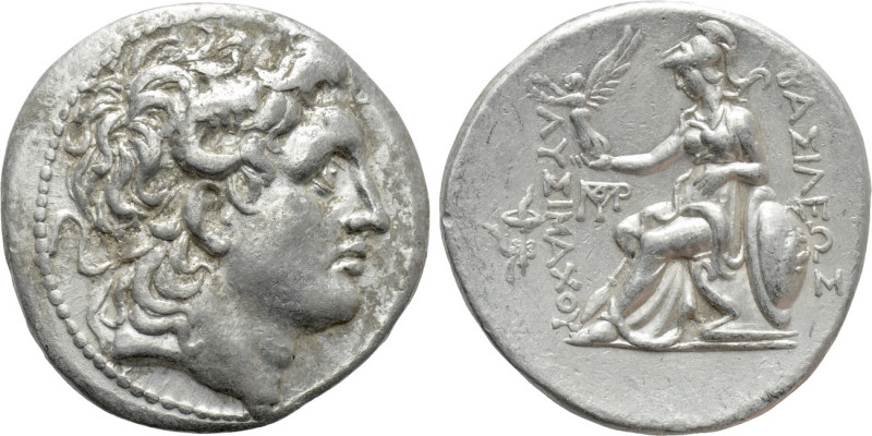 KINGS OF THRACE (Macedonian). Lysimachos (305-281 BC). Tetradrachm. Magnesia ad ...