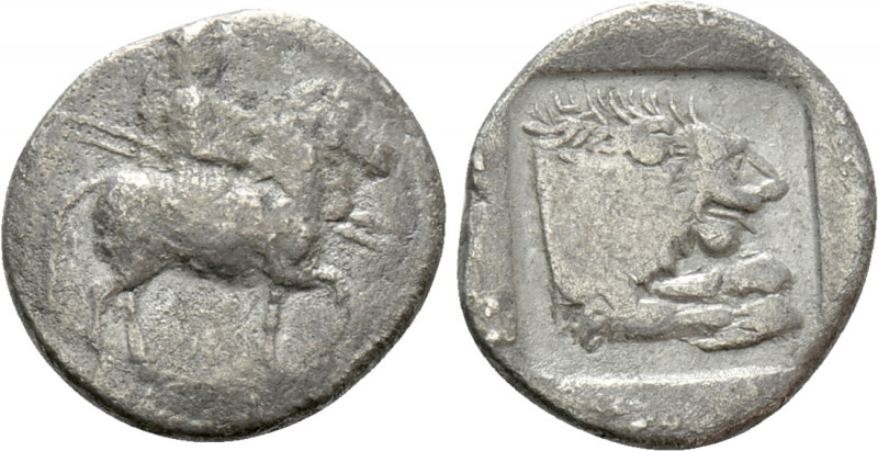 KINGS OF MACEDON. Perdikkas II (451-413 BC). Tetrobol. 

Obv: Horseman advanci...