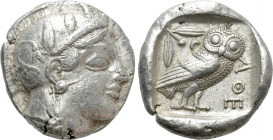 ATTICA. Athens. Tetradrachm (Circa 465-460 BC). Transitional issue