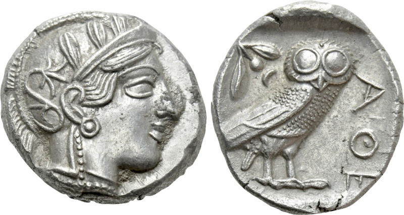 ATTICA. Athens. Tetradrachm (Circa 454-404 BC). 

Obv: Helmeted head of Athena...