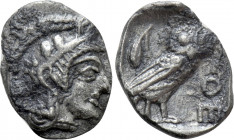 ATTICA. Athens. Obol (Circa 454-404 BC)