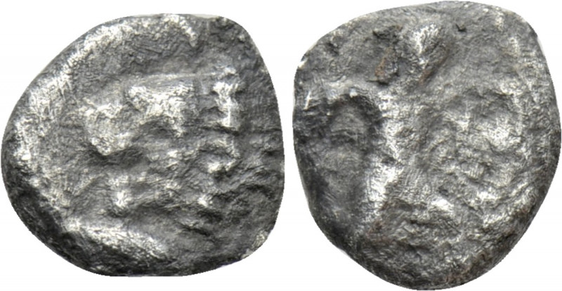 MYSIA. Kyzikos. Hemiobol (Circa 404-394 BC). 

Obv: The Infant Herakles crouch...