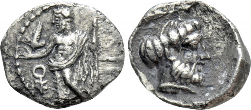 CILICIA. Tarsos. Tiribazos (Satrap of Lydia, 388-380 BC). Obol. 

Obv: Ba'al s...