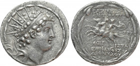 SELEUKID KINGDOM. Antiochos VI Dionysos (144-142 BC). Tetradrachm. Antioch on the Orontes. Dated SE 169 (144/3 BC)