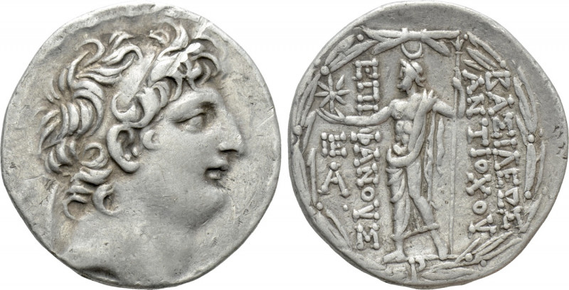 SELEUKID KINGDOM. Antiochos VIII Epiphanes (Grypos) (121/0-97/6 BC). Tetradrachm...