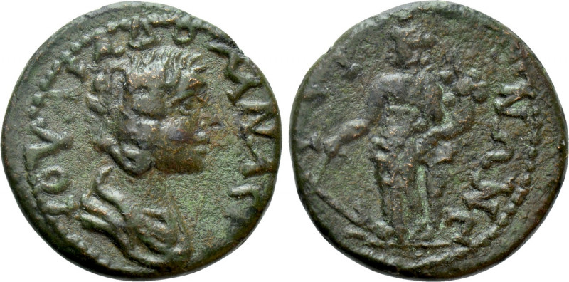 SAMATIA. Tyra. Julia Domna (Augusta, 193-211). Ae Triassarion. 

Obv: IOVΛIA Δ...