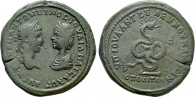 MOESIA INFERIOR. Marcianopolis. Elagabalus with Julia Maesa (218-222). Ae Pentassarion. Julius Antonius Seleucus, legatus consularis