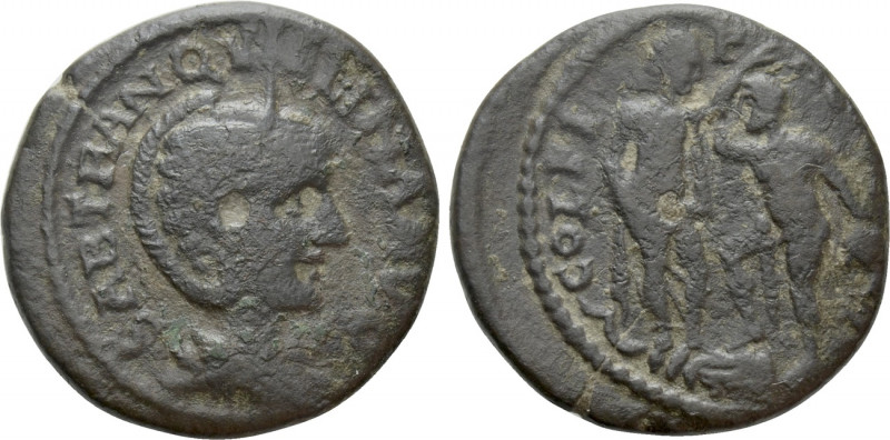 THRACE. Deultum. Tranquillina (Augusta, 241-244). Ae. 

Obv: SAB TRANQVILLINA ...