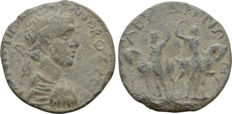 TROAS. Abydus. Severus Alexander (222-235). Ae. 

Obv: [ ]NDRO [ ]. 
Laureate...