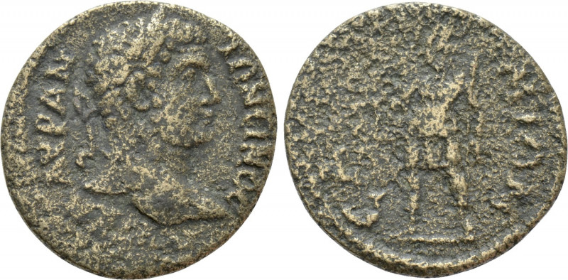 IONIA. Samos. Caracalla (198-217). Ae. 

Obv: AVT K M AVP ANTΩnEINOC. 
Laurea...