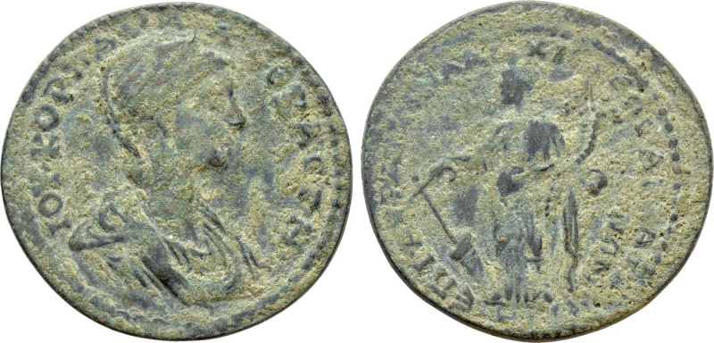 LYDIA. Saitta. Julia Paula (Augusta, 219-220). Ae. Aurelius Attinas, magistrate....