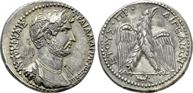 CILICIA. Aegeae. Hadrian (117-138). Tetradrachm. Dated CY 180 (133/4). 

Obv: ...