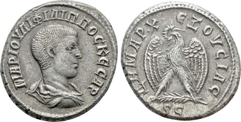 SELEUCIS & PIERIA. Antioch. Philip II (Caesar, 244-247). Tetradrachm. 

Obv: M...