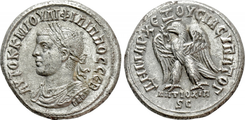 SELEUCIS & PIERIA. Antioch. Philip II (247-249). Tetradrachm. 

Obv: AYTOK K M...