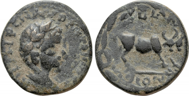 DECAPOLIS. Petra. Elagabal (218-222). Ae. 

Obv: IMP C M AVP ANTWNINOC. 
Laur...