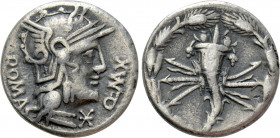 Q. FABIUS MAXIMUS. Denarius (127 BC). Rome