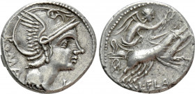 L. FLAMINIUS CHILO. Denarius (109-108 BC). Rome