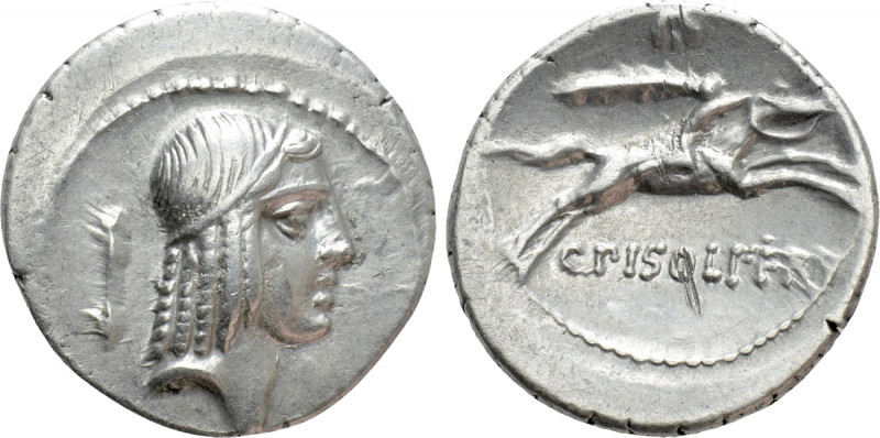 C. CALPURNIUS PISO FRUGI. Denarius (67 BC). Rome. 

Obv: Diademed head of Apol...