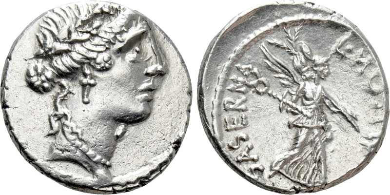 L. HOSTILIUS SASERNA. Denarius (48 BC). Rome. 

Obv: Diademed female head (Pie...