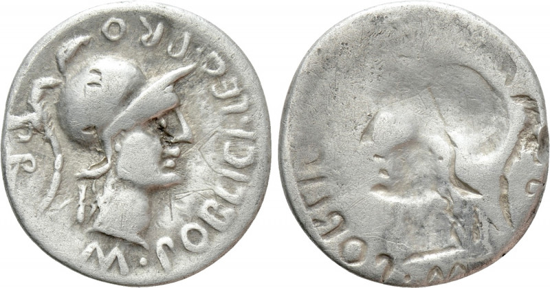 CNAEUS POMPEY II. Denarius (46-45 BC). Corduba; Marcus Poblicius, legatus pro pr...
