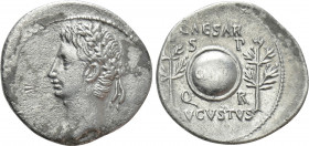 AUGUSTUS (27 BC-14 AD). Denarius. Uncertain mint in Spain, possibly Colonia Caesaraugusta