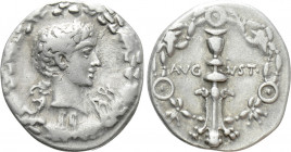 AUGUSTUS (27 BC-14 AD). Denarius. Uncertain eastern mint (in Pannonia?)