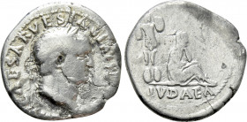 VESPASIAN (69-79). Denarius. Rome. "Judaea Capta" issue