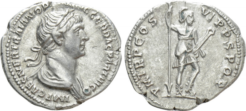 TRAJAN (98-117). Denarius. Rome. 

Obv: IMP CAES NER TRAIAN OPTIM AVG GER DAC ...