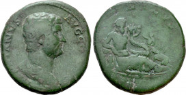 HADRIAN (117-138). Sestertius. Rome. "Travel Series" issue