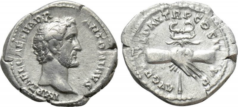 ANTONINUS PIUS (138-161). Denarius. Rome. 

Obv: IMP T AEL CAES HADR ANTONINVS...