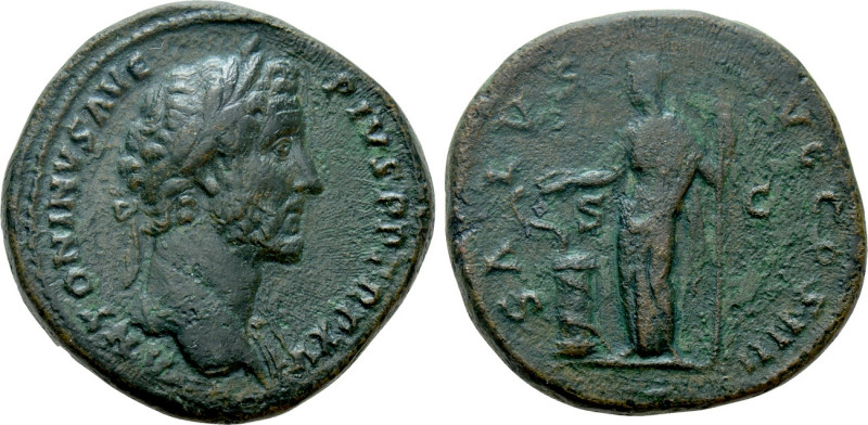 ANTONINUS PIUS (138-161). Sestertius. Rome. 

Obv: ANTONINVS AVG PIVS P P TR P...