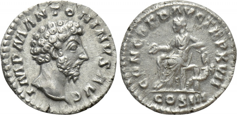 MARCUS AURELIUS (161-180). Denarius. Rome. 

Obv: IMP M ANTONINVS AVG. 
Head ...