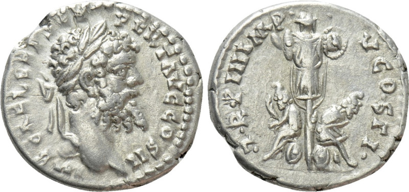 SEPTIMIUS SEVERUS (193-211). Denarius. Emesa. 

Obv: IMP CAE L SEP SEV PERT AV...