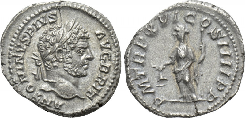 CARACALLA (198-217). Denarius. Rome. 

Obv: ANTONINVS PIVS AVG BRIT. 
Laureat...