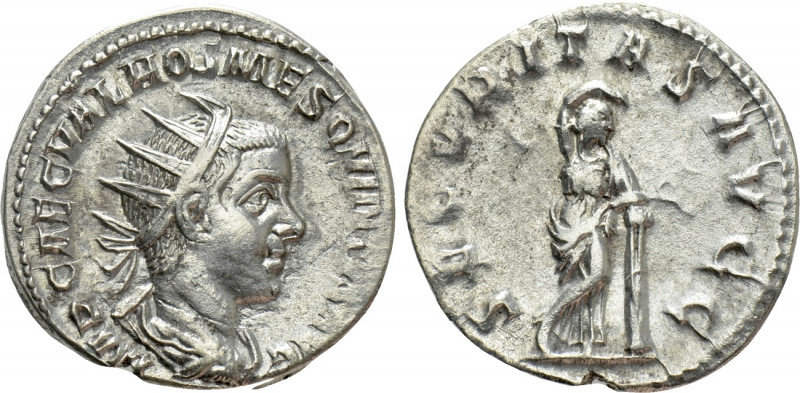 HOSTILIAN (251). Antoninianus. Rome. 

Obv: IMP CAE C VAL HOS MES QVINTVS AVG....