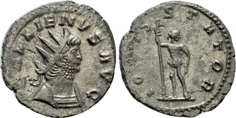 GALLIENUS (253-268). Antoninianus. Rome. 

Obv: GALLIENVS AVG. 
Radiate and c...