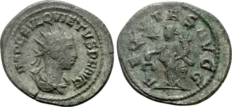 QUIETUS (Usurper, 260-261). Antoninianus. Samosata. 

Obv: IMP C FVL QVIETVS P...